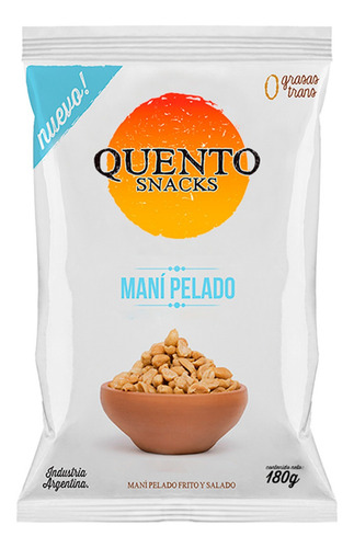 Mani Pelado Salado Y Frito Quento Snacks 0 Grasas Trans