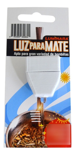 Luminara Luz Matera Linterna Para Mate Luz Mate Incluye Pila Blanco Luminara