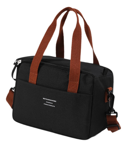 Bolsa Térmica Aislante Para Almuerzo, Bolsa De Mano Negro