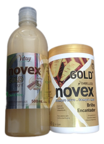 Novex Gold Brillo Encantador Shampoo + T - g a $112