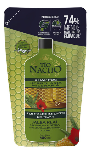 Tio Nacho Doypack Shampoo Herbolaria 400ml