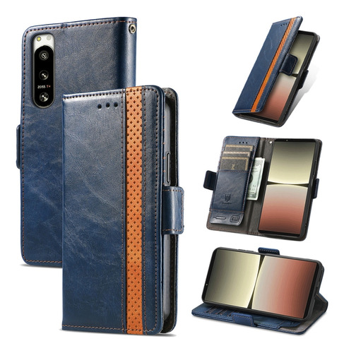 Funda De Piel Con Doble Hebilla Para Sony Xperia 5 Iv