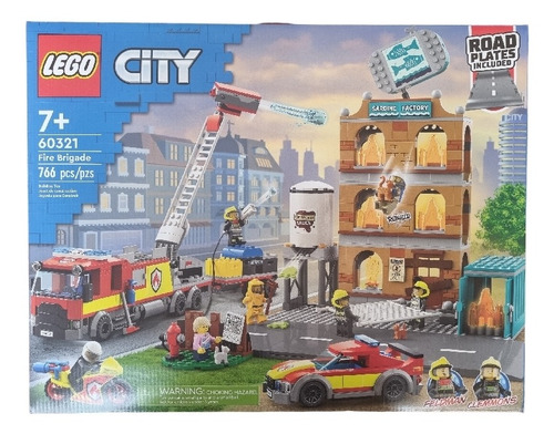 Set De Construccion Lego City 60321 Brigada De Bomberos 766p