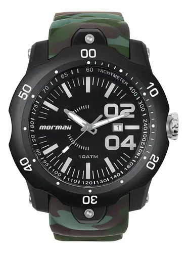 Relógio Mormaii Mopc32am/8v Preto Camuflado Mopc32am 8v Mopc Cor da correia Camuflado verde