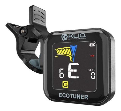 Afinador De Clip Usb Recargable Kliq Ecotuner Todos Ins...