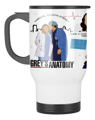 Taza Mug Termica Greys Anatomy Modelo 2 Personalizable