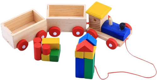 Tren Didactico Con Tacos (madera) Melissa & Doug ( Rv-12 )