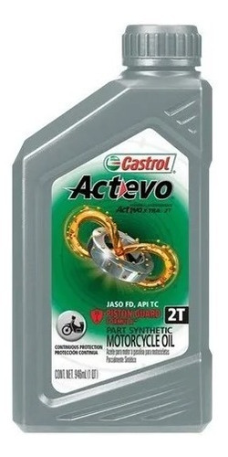 Aceite Castrol Moto 2tiempos Semi Sintetico Actevo X-tra