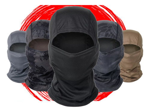 Pacote Balaclava com 25 — modelos variados de cores de balaclava para motocicleta tática militar