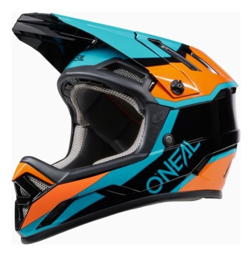 Capacete Downhill Enduro Bmx Full Face Bike O'neal Strike Cor Laranja Tamanho 57/58