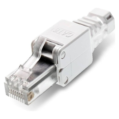 50 X Plug Rj45 Categoria 6 Cable Utp Sin Uso Herramienta