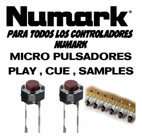 Numark Micro Pulsadores  Para Todos Los Controladores X4