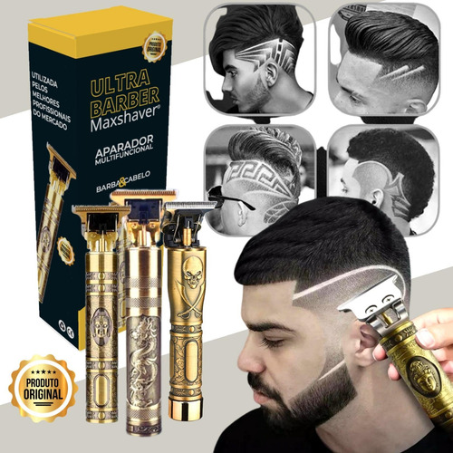 Aparelho De Barbear Cortar Cabelo Ultra Barber Maxshave 10w