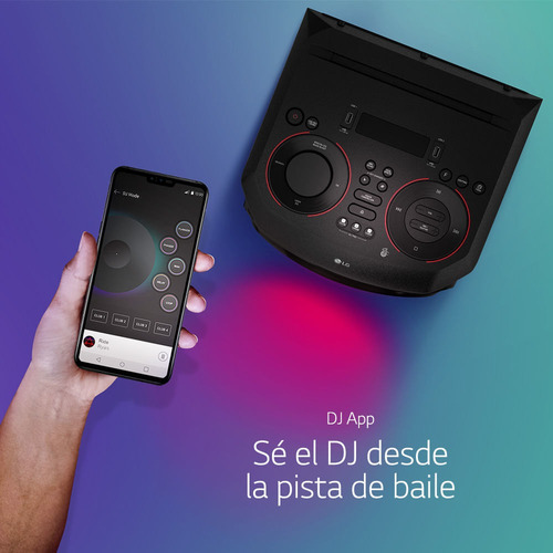 Parlante LG XBOOM RN7 con bluetooth negro 110V/240V