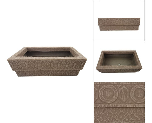 Imagen 2 de 4 de Maceta Minimalista Tipo Jardinera 16.5 X 30 X 8.5 Cm. 39