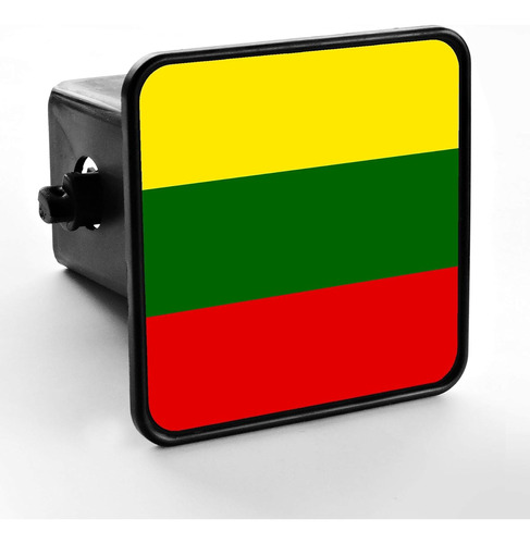 Durable Trailer Hitch Cover - Flag Of Lithuania (lithuanian)