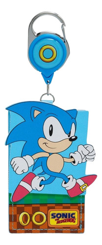 Lanyard Yoyo Porta Gafete Retráctil Sonic The Hedgehog 