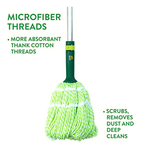 Pine-sol Microfiber Twist Mop With Telescopic Adjustable