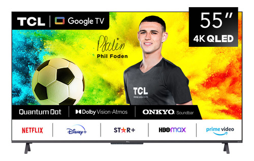 Qled 55 Tcl 55c725 4k Hdr Smart Tv Google Tv