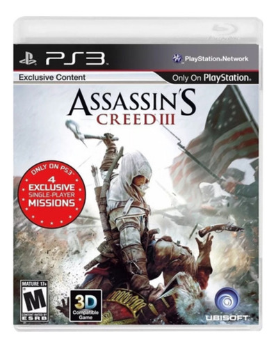 Jogo Assassins Creed 3 - Ps3 - Original Mídia Física (Recondicionado)