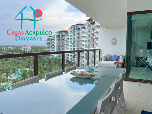Cad La Isla Emerald I8. Amplio Departamento En Condominio De Playa Con Terraza Y Vista A Las Áreas Comunes