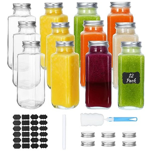 Juneheart 8 Botellas De Jugo De Oz, 12 Envases De N9cwh