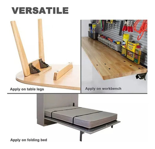 4 Soportes For Patas De Mesa, Bisagra Plegable En 90 Grados
