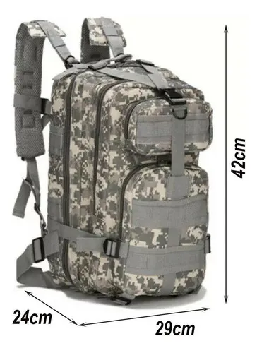 Mochila escolar multiusos Lorben Cargueira de 30 litros gris