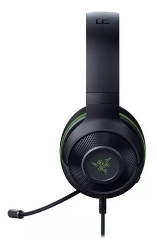 Headset Gamer Razer Kraken X For Console P2 P3 Black Green Cor Preto