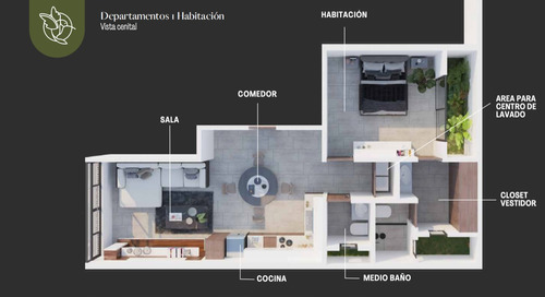 Departamentos(1r) En Venta En Azana En Temozón