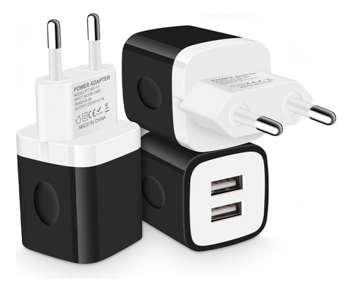 Cargador Pared Usb Europeo 3 Unidad 2.1 Adaptador Enchufe 14