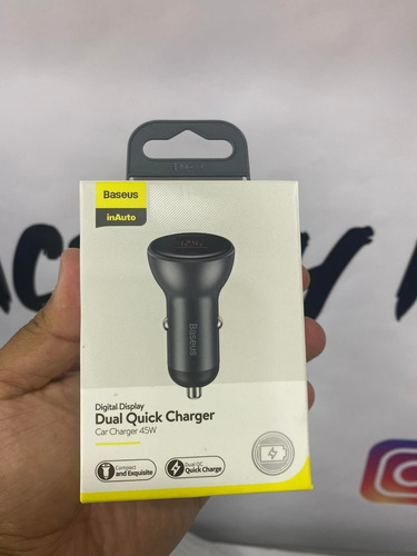Baseus Digital Display Dual Quick Car Charge 45w