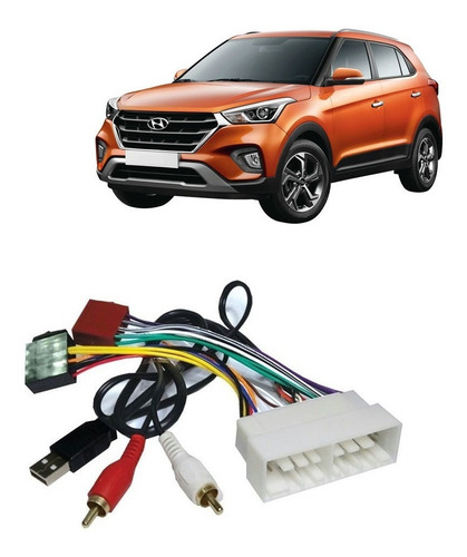 Plug Conector Chicote Instalação Hyundai Creta Som