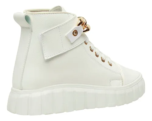 Tenis Blancos Dama Botas Para Mujer Urbano Roxana Fareli