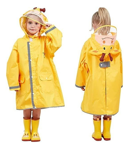 Pull Beads Cute Boys And Girls Raincoat