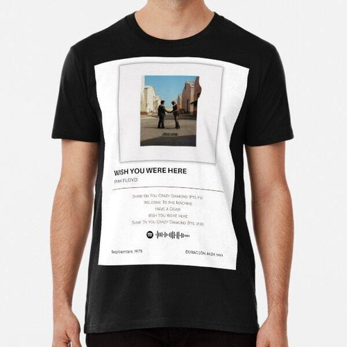 Remera Información Album Wish You Were Here Pink Floyd Algod