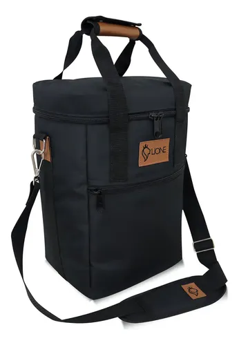 Bolsa De Vinho Lione Térmica 4 Garrafas Ou 2 Taças Anti Quebras