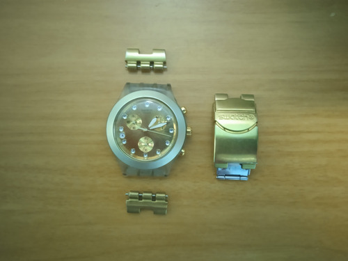 Reloj Swatch Irony Dorado Repuestos Eslabones Correa