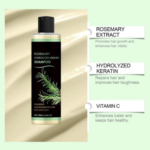 Shampoo De Queratina Hidrolisada Com Alecrim, Shampoo Orgâni