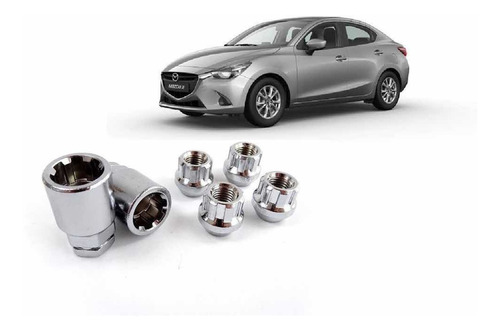 Birlos Tuercas Seguridad Mazda 2 2012/2020 Todas Versiones!