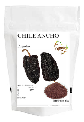 1 Kg De Chile Ancho En Polvo Calidad Gourmet