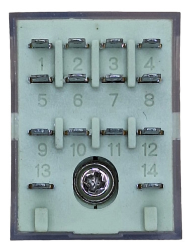 Relevador 24v Dc 5a, 14 Pines Asiaon Con Base
