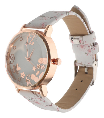 Elegante Reloj De Pulsera De Cuarzo Floral Para Mujer Para N