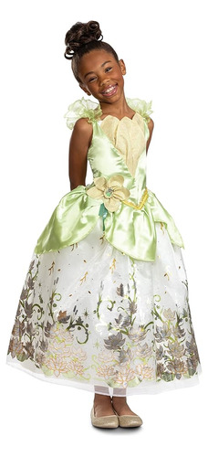 Disfraz De Princesa Tiana Para Niñas, Traje Oficial De Princ