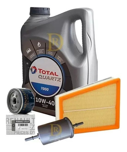 Kit Filtros Renault  Logan Sandero  1.6 16v + Aceite Castrol