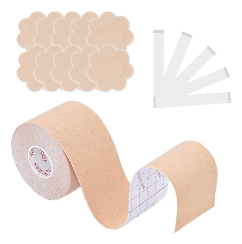 Boob Tape Cinta Pushup Levanta Busto 10cm + 10 Cubrepezones