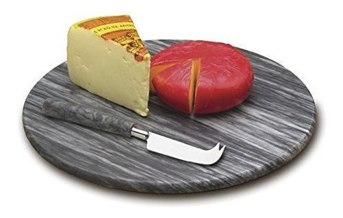 Rsvp  Juego De Cuchillos Y Cuchillos De Queso Gray Marble De