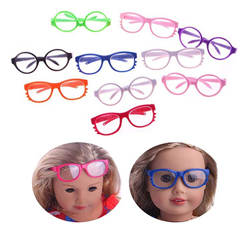 Doll Glasses, Funpa 10 Pairs Doll Eyeglasses Doll Dress Up .