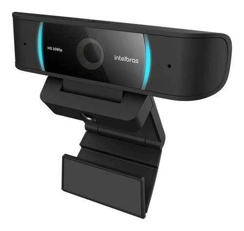 Imagem 2 de 4 de Câmera web Intelbras CAM-1080p Full HD 30FPS cor preto