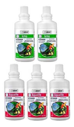 Alcon Kit 3 Aqualife + 2 Ictio 100ml Full